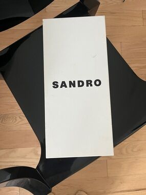 Sandro White Box with Black Logo